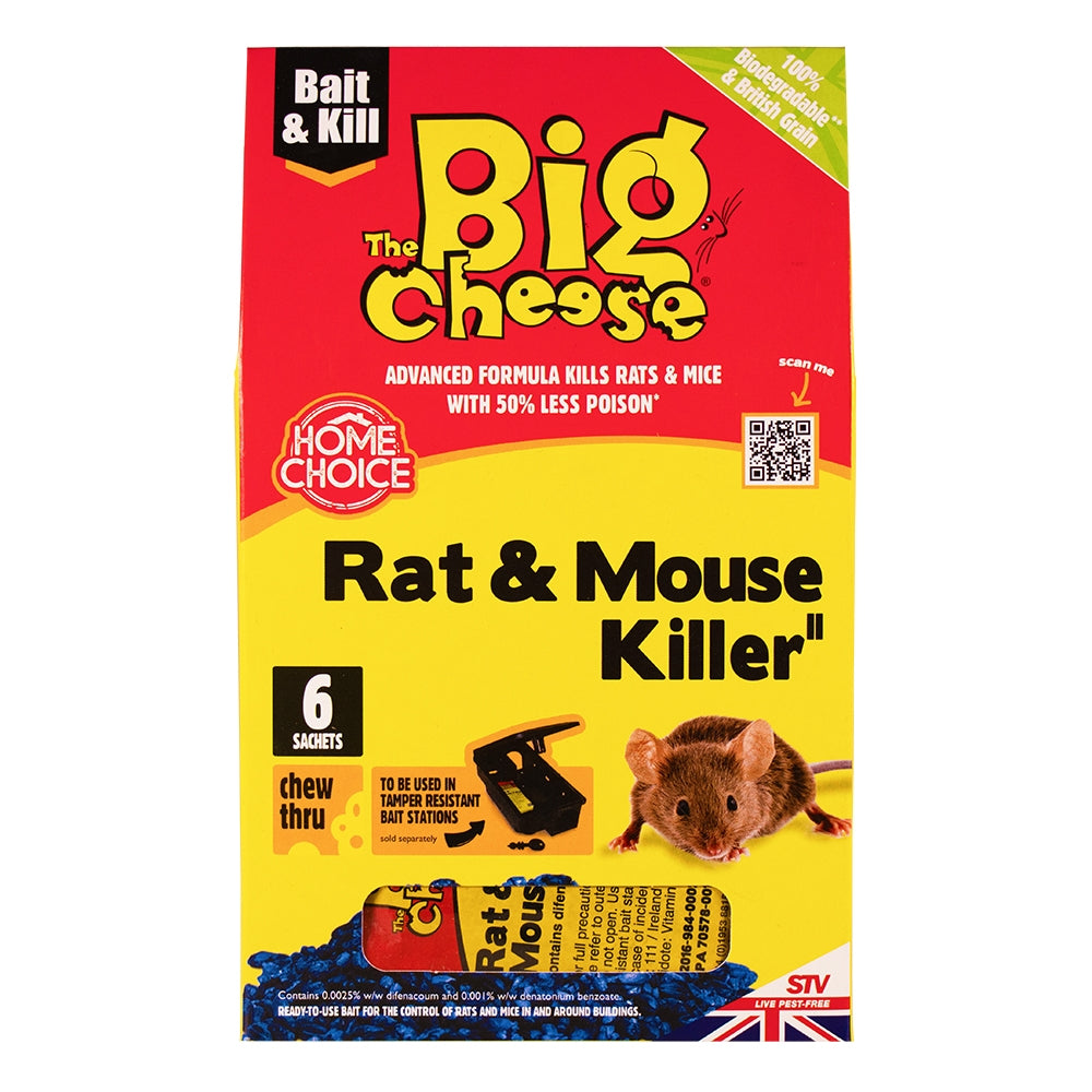 STV STV244 Rat & Mouse Killer Grain Bait Sachet