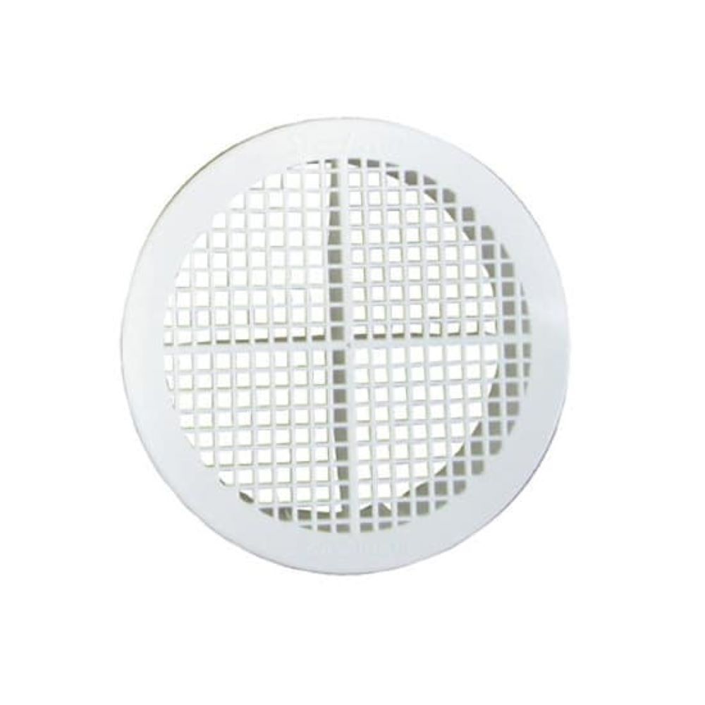 White 3" Round Soffit Vent