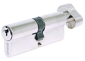 Sterling 5 Pin Euro Door Cylinder Nickel Thumb Turn