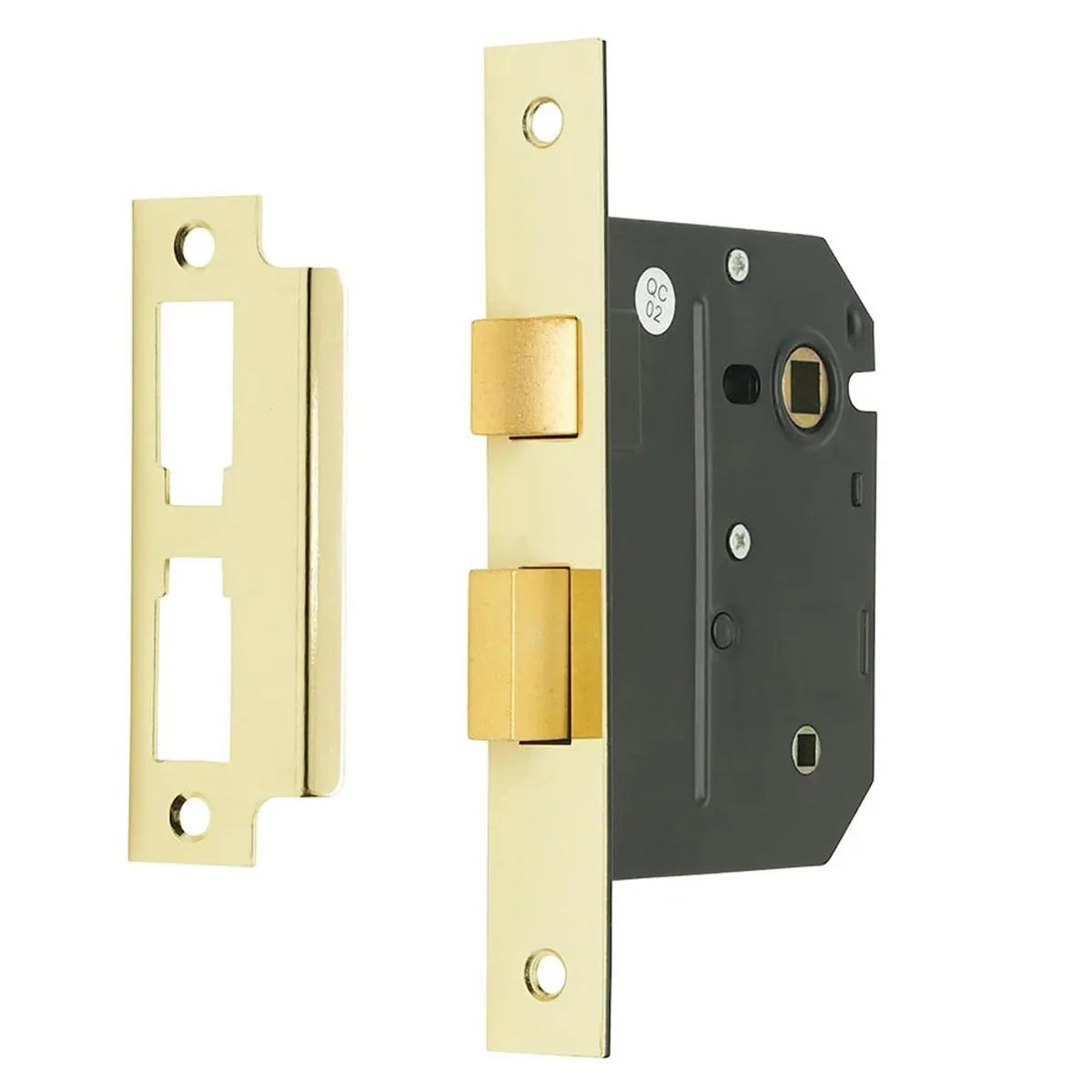 Sterling 3" Mortice Bathroom Lock Brass