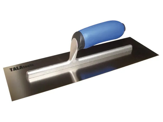 Tala TA69018 14 x 4 3/4” Soft Grip Handle Stainless Steel Plastering Trowel