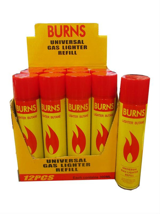 Burns Universal Gas Lighter Refill 300ml