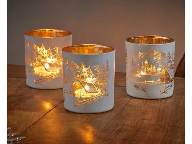 Three Kings Wonderland Tealight Holders 3 Pack