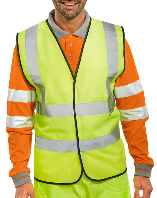 Beeswift Hi Vis Vest Saturn Yellow Large