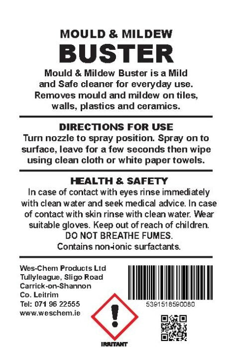 Wes Chem Mould & Mildew Buster Spray