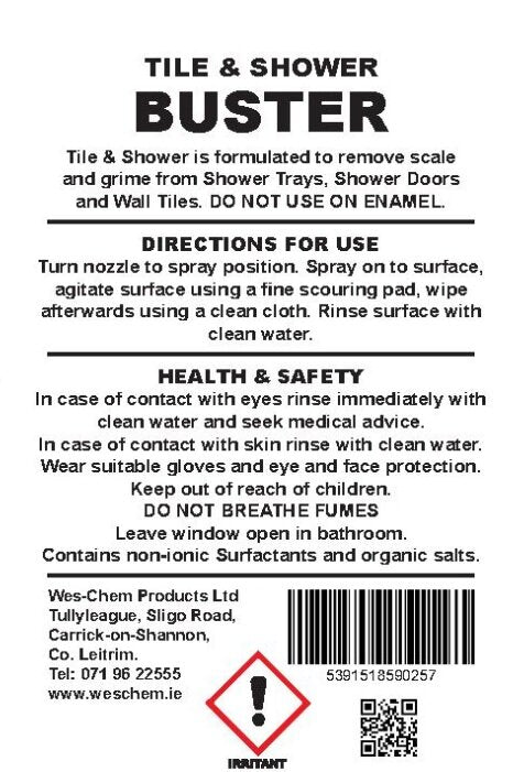 Wes Chem Tiles & Shower Buster Spray