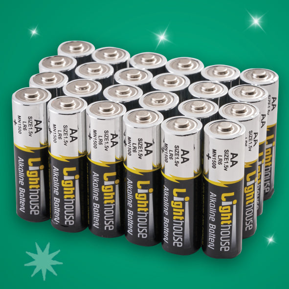 Lighthouse Alkaline Batteries 24 Pack