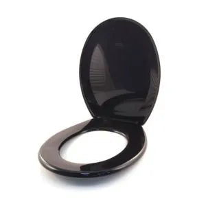 Bemis Jersey Black Plastic Toilet Seat