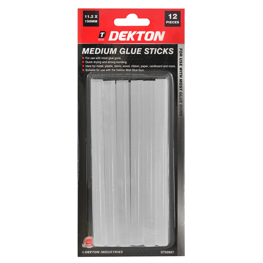 Dekton Medium Glue Sticks 11.2 x 150mm 12 Pack