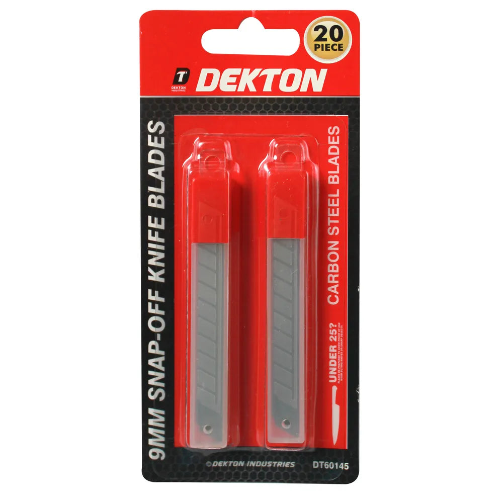 Dekton 9mm Snap Off Blades 20 Pack