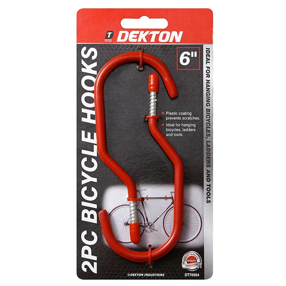 Dekton 6” Bicycle Hooks 2 Pack