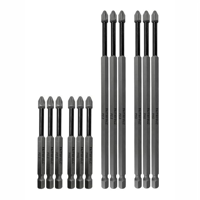 Faithfull FAISBSET12I High Grade Steel Screwdriver Bit Set 12 Pack