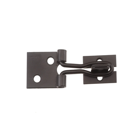 Crompton 4" Black Wire Hasp & Staple