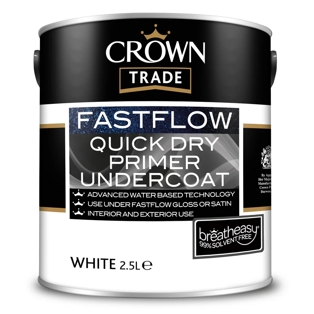 Crown Trade Fastflow Quick Dry Primer Undercoat White