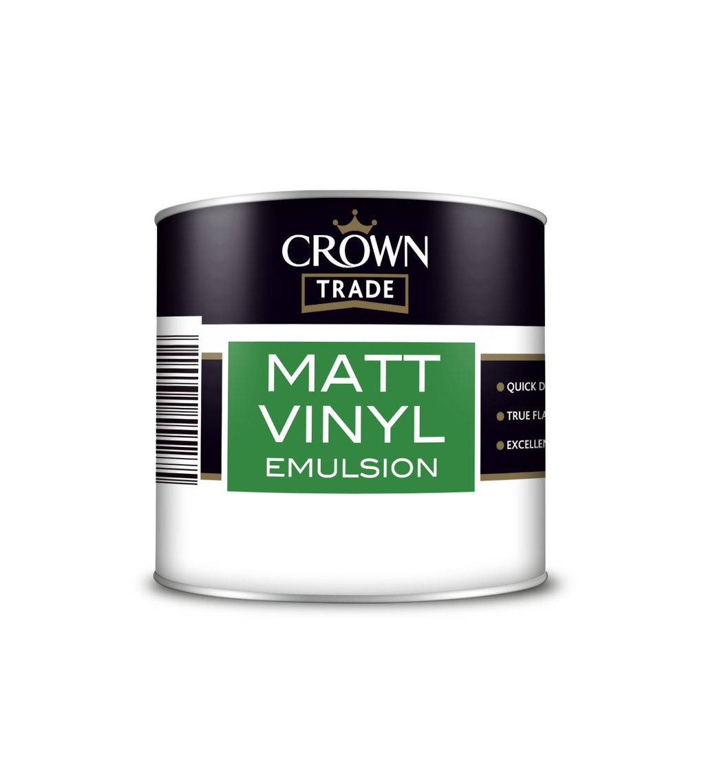 Crown Trade Colour Mixed Matt Vinyl Emulsion Crystal