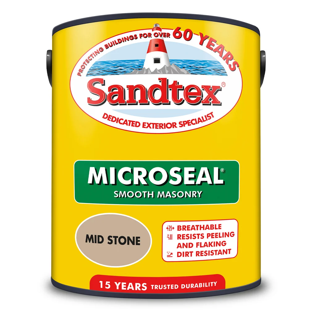 Sandtex Microseal Smooth Masonry Mid Stone 5L