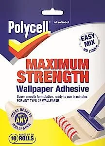 Polycell Maximum Strength Wallpaper Adhesive 10 Roll