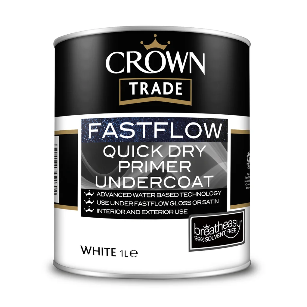 Crown Trade Fastflow Quick Dry Primer Undercoat White