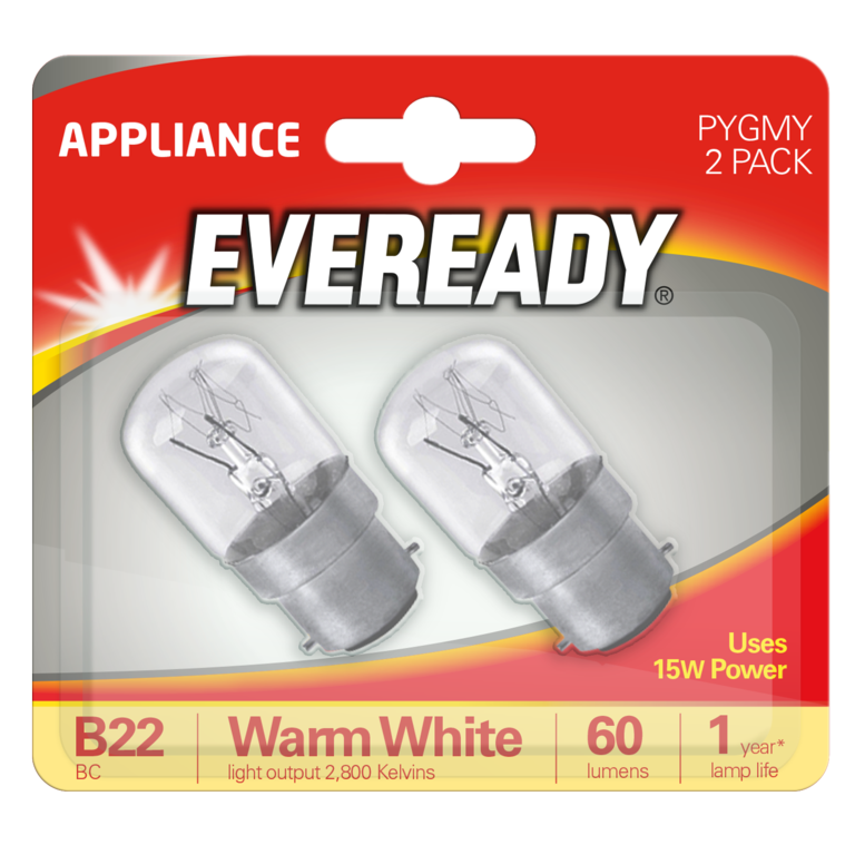 Eveready BC 15W Pygmy Bulbs Twin Pack