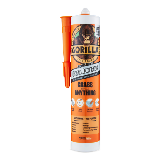 Gorilla Heavy Duty Grab Adhesive White 290ml