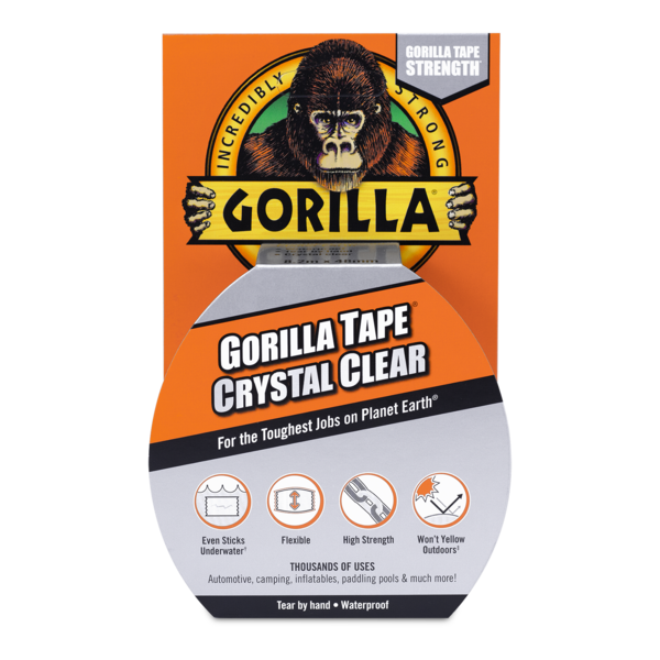 Gorilla Crystal Clear Tape 8M