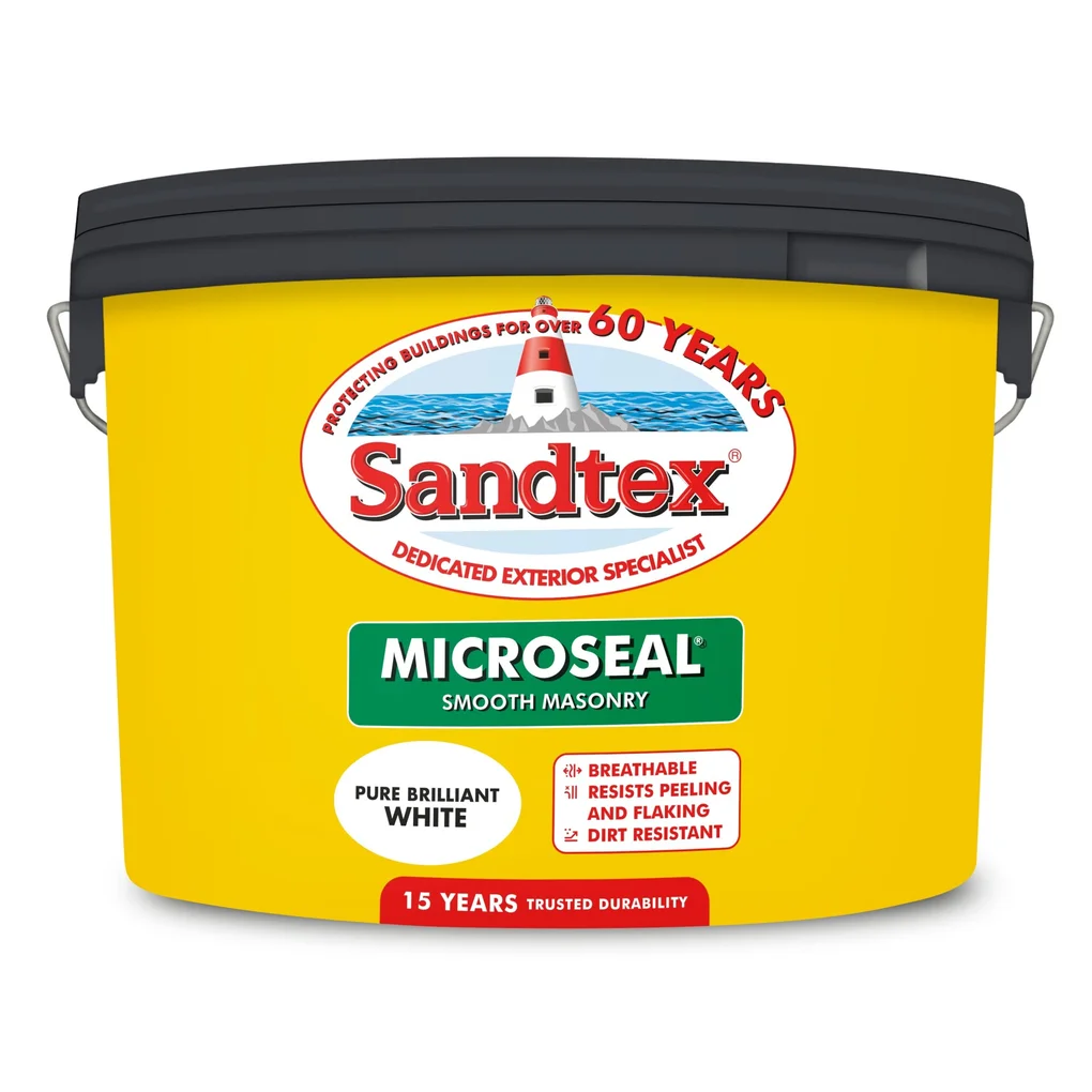 Sandtex Microseal Smooth Masonry Pure Brilliant White