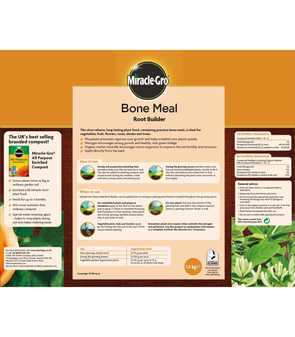 Miracle Gro Bone Meal 1.5kg