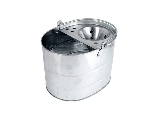 Round Tower Galvanised Mop Bucket