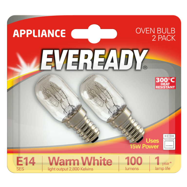 Eveready SES Oven Bulb Twin Pack