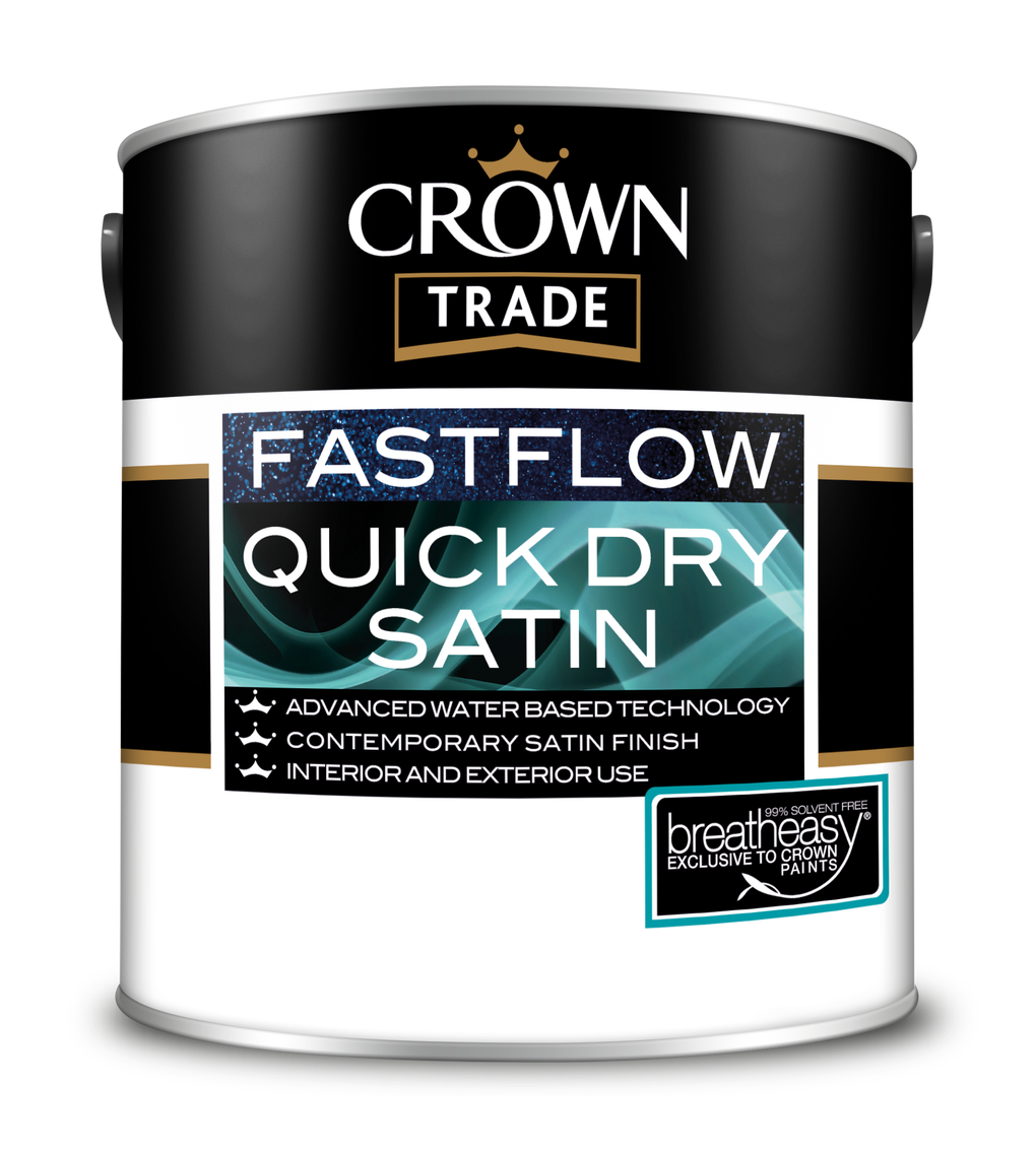 Crown Trade Colour Mixed Fastflow Quick Dry Satin Crystal