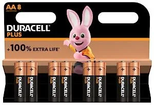 Duracell Plus AA Battery 8 Pack