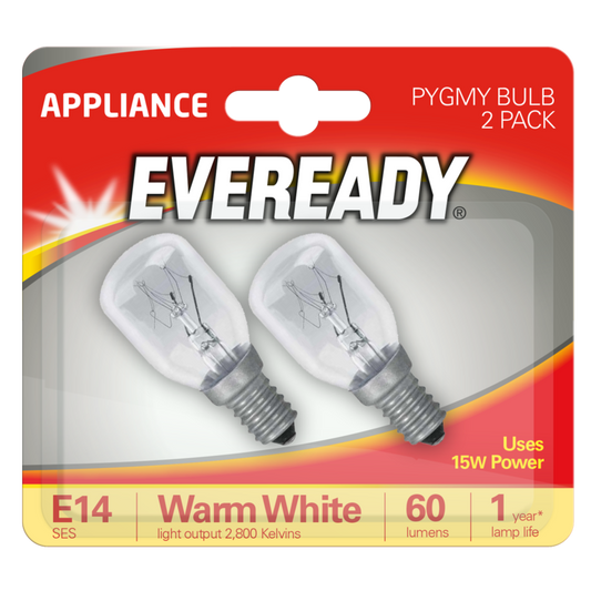 Eveready SES 25W Pygmy Bulbs Twin Pack