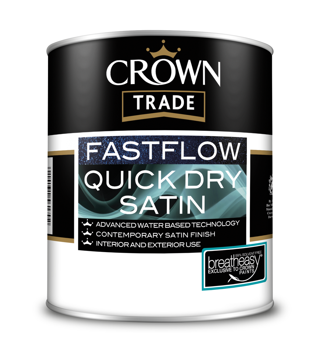 Crown Trade Colour Mixed Fastflow Quick Dry Satin Crystal