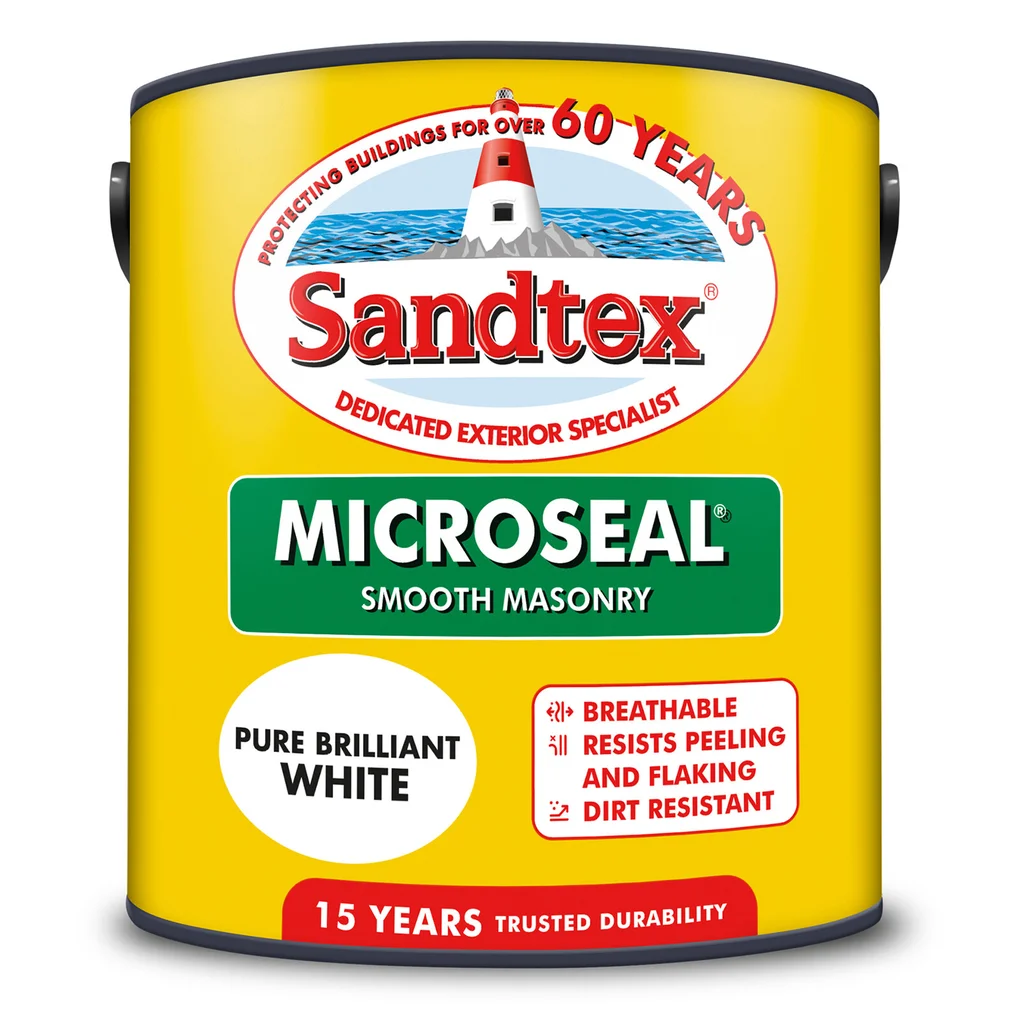 Sandtex Microseal Smooth Masonry Pure Brilliant White
