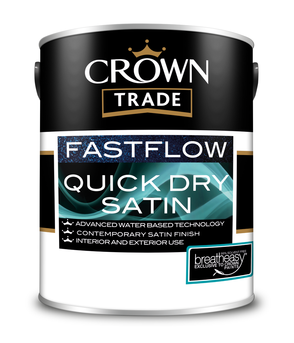Crown Trade Colour Mixed Fastflow Quick Dry Satin