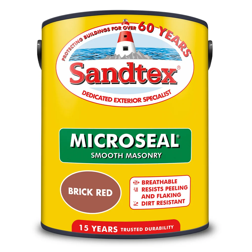 Sandtex Microseal Smooth Masonry Brick Red