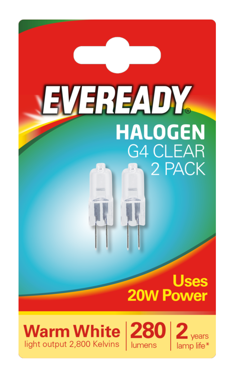 Eveready Halogen G4 Twin Pack