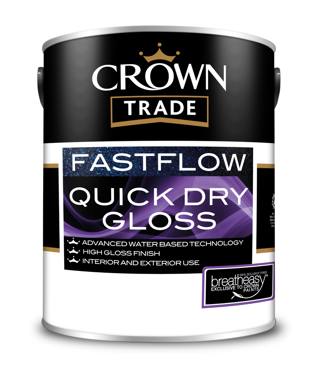 Crown Trade Colour Mixed Fastflow Quick Dry Gloss Crystal