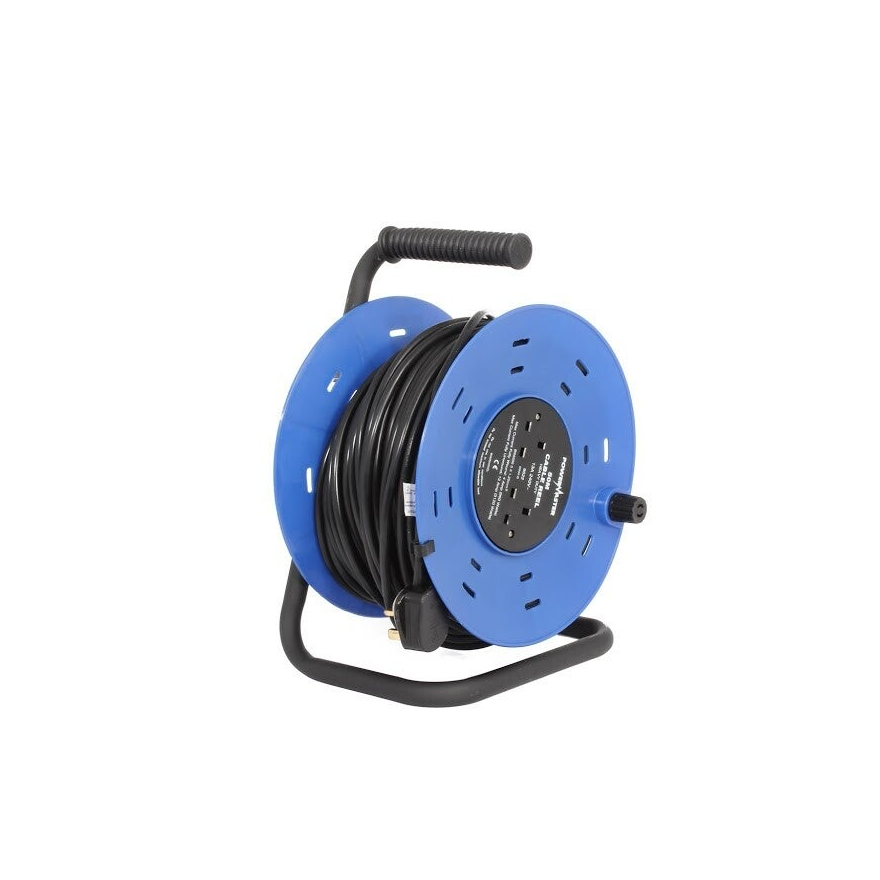 Power Master 13A 50M Extension Reel 2 Socket