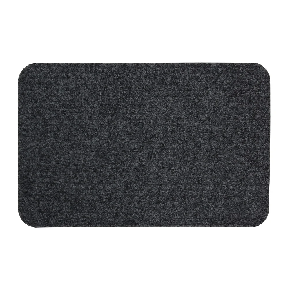 JVL Delta Charcoal Scraper Doormat 40 x 70cm