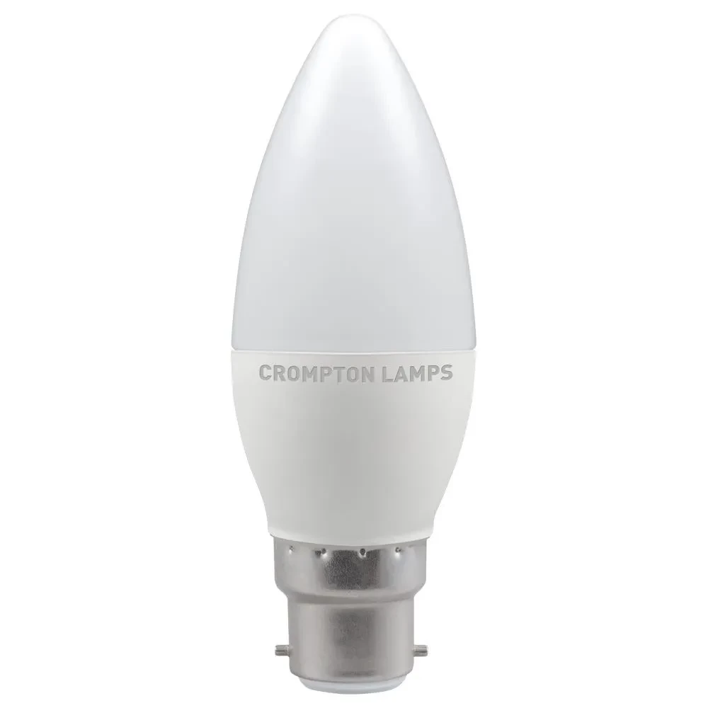 Crompton Dimmable LED BC 40W Candle Cool White