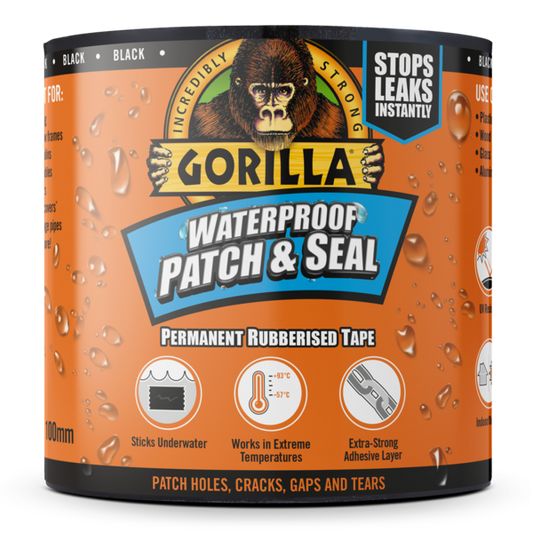 Gorilla Waterproof Patch & Seal Tape Black