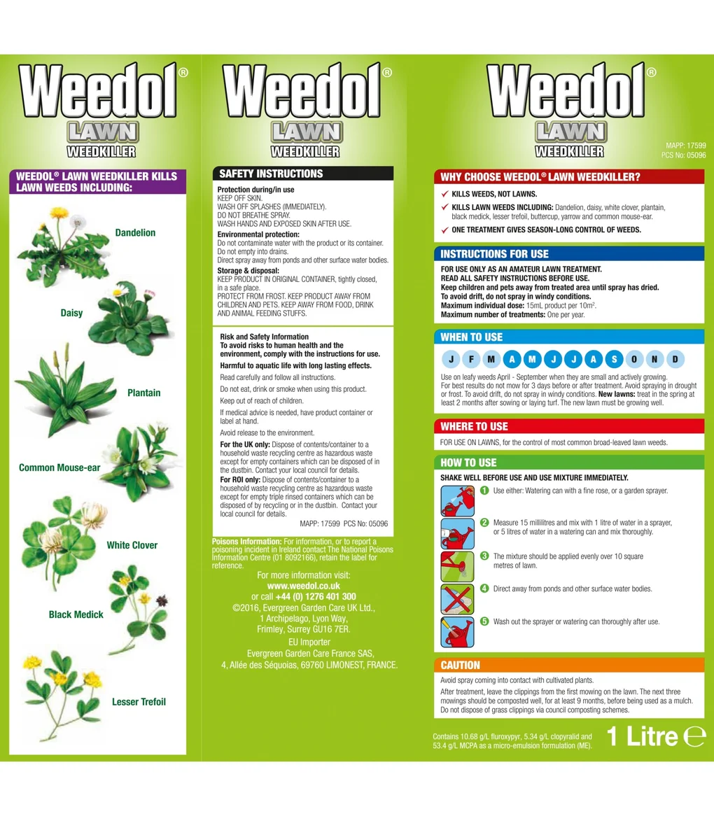 Weedol Lawn Weedkiller Concentrate