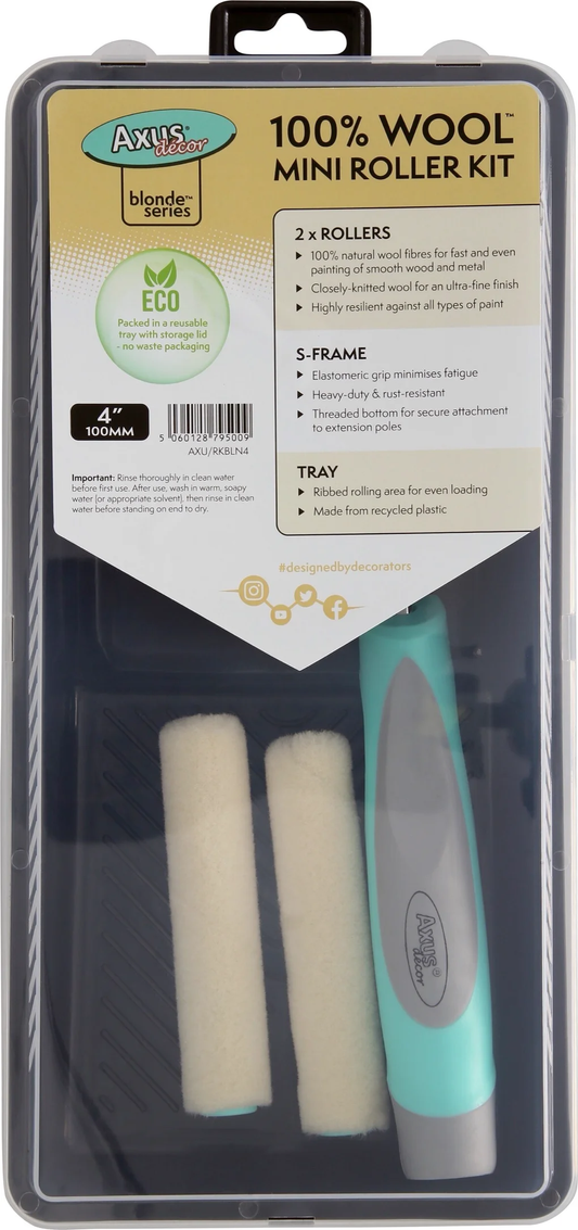 Axus Decor 6" 100% Wool Roller Blonde Series Twin Pack