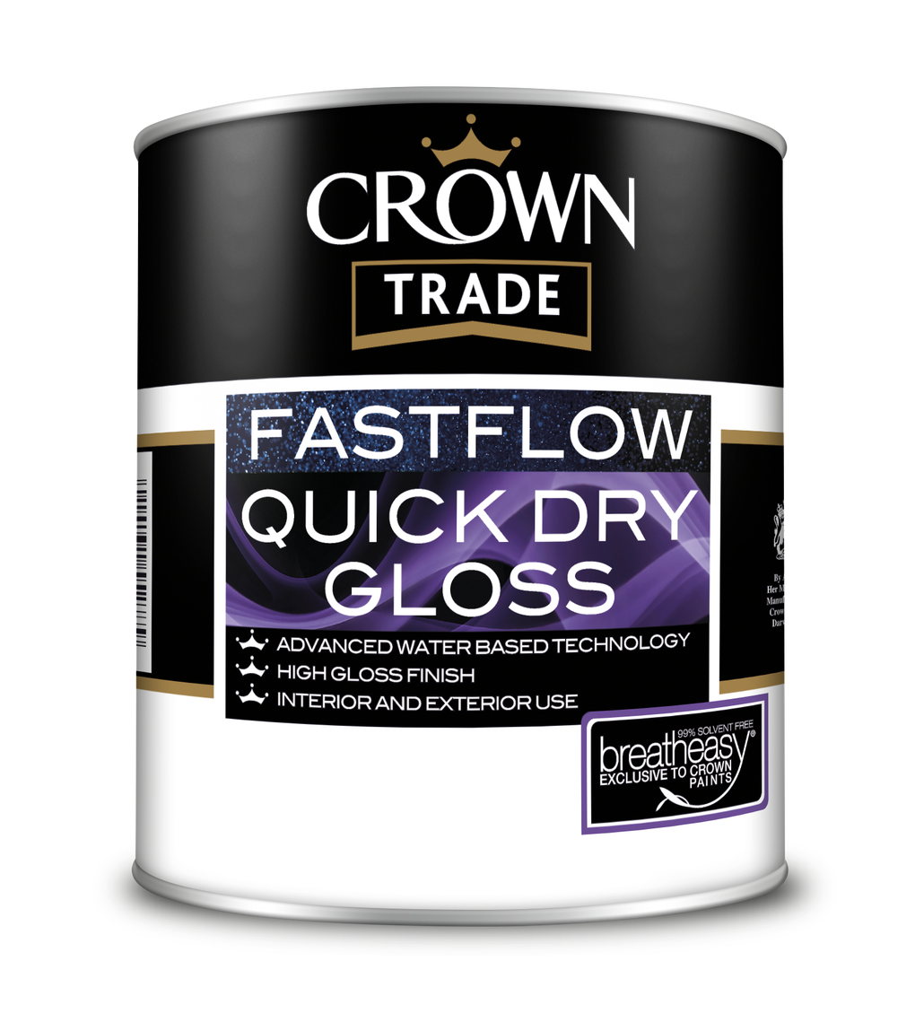 Crown Trade Colour Mixed Fastflow Quick Dry Gloss Crystal