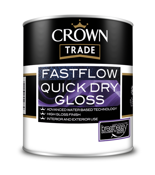 Crown Trade Colour Mixed Fastflow Quick Dry Gloss Crystal