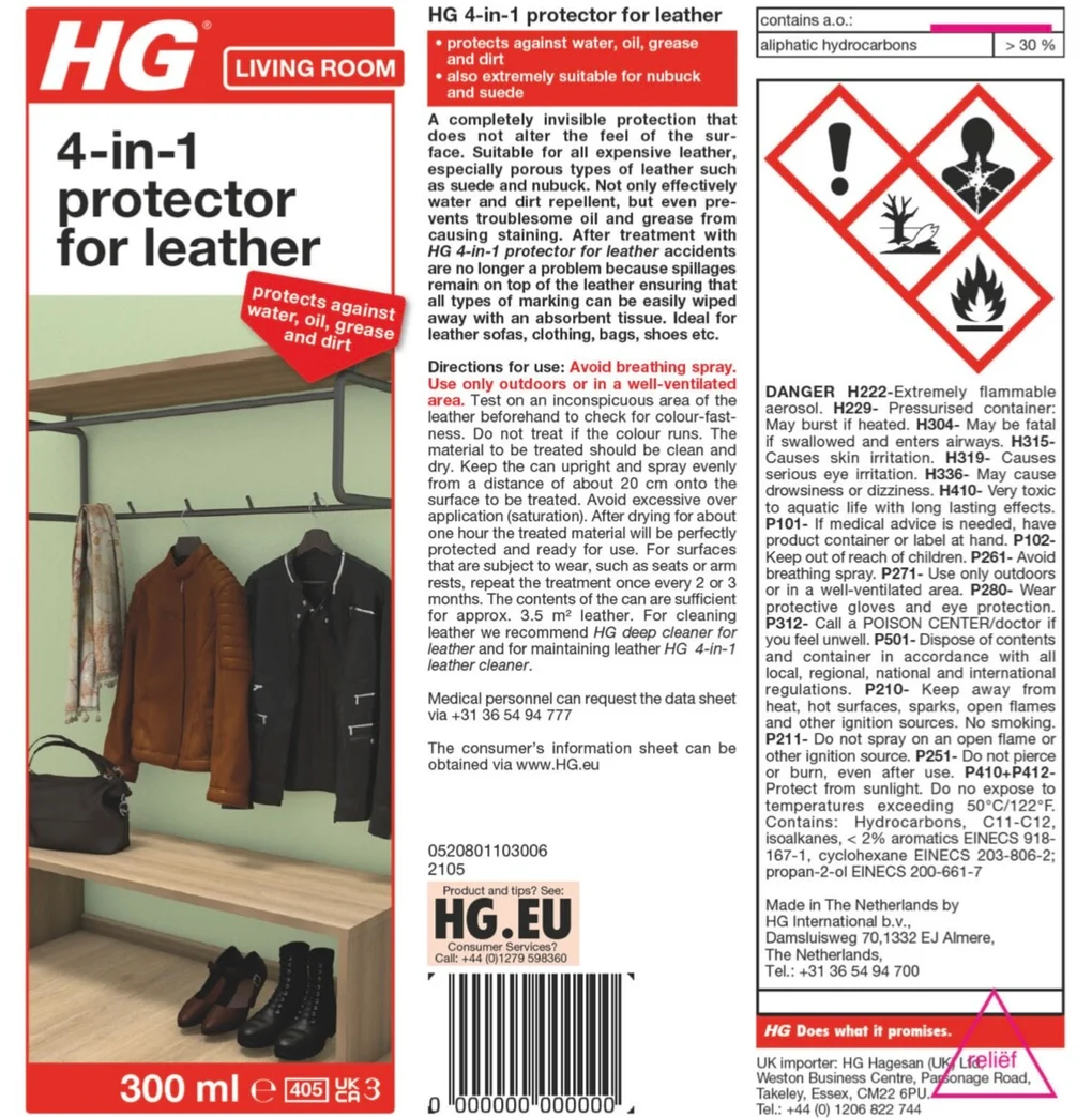 HG 4-in-1 Protector for Leather