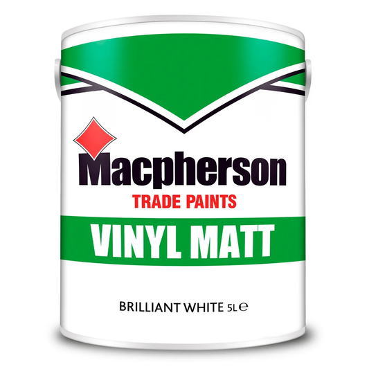 Macpherson Trade Vinyl Matt Emulsion Brilliant White 5L