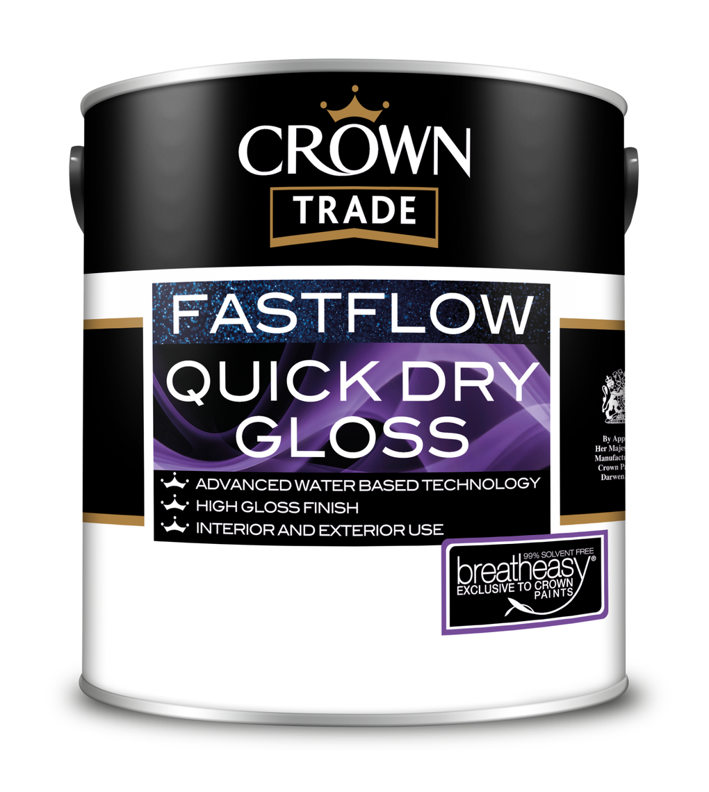 Crown Trade Colour Mixed Fastflow Quick Dry Gloss Crystal