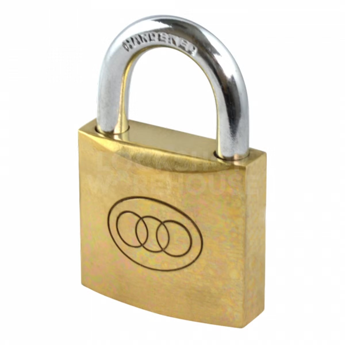 Tri-Circle Brass Padlock